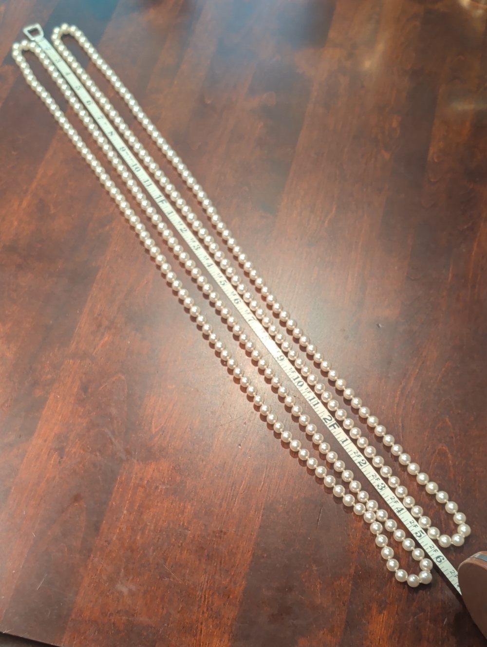 Two Strands Majorica Pearl Necklace in Ivory